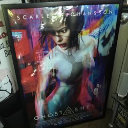 Ghost In The Shell Original Movie Poster Framed 27x40 Lightweight Frame