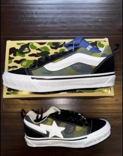 Bape Knu Skool Vans Multi-Camo Size 10