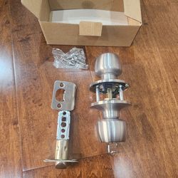Open Box Satin Nickel Door Knobs with Keys