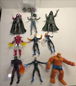 Marvel Legends Action Figures Lot - Fantastic Four, Iron Man, Doctor Doom, She-Hulk