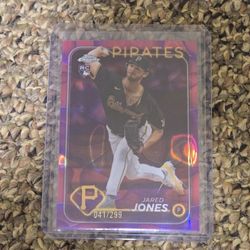 Jared Jones Rookie Card Chrome Update Magenta Lava /299