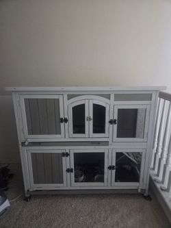 2 Story Rabbit-rodent Cage. 