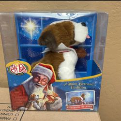 Elf on the Shelf... Pets Saint Bernard....