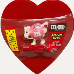 1991 Vintage M&M’s Cupid Music Box Tin - SEALED New - Valentine’s Day Gift