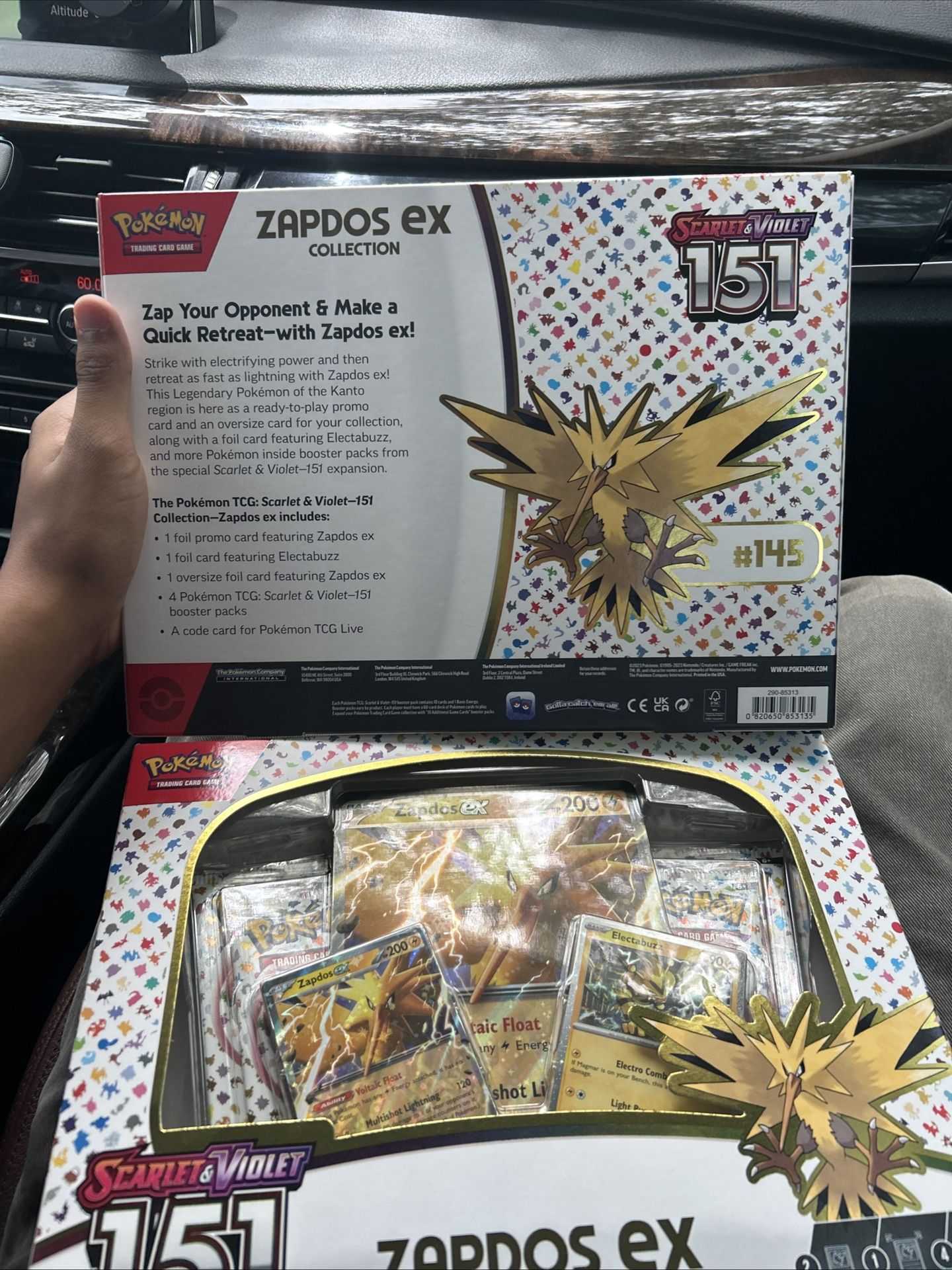 151 Zapdos Ex Box Pokémon