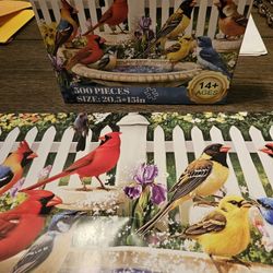 NEW Beautiful Bird Puzzle . Ages 14 Plus.  Has Letters on Back for Teaching.