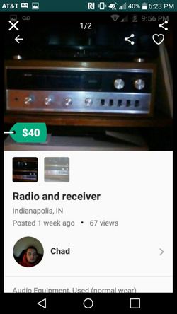 Antique receiver that will make any speakers hooked up to it rattle the walls down