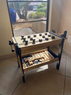 Crate & Kids Wooden Kids Workbench with Accessories
