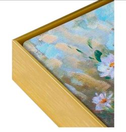 DIY Metal Floating Frame for 36x48 Canvas Paintings- Gold