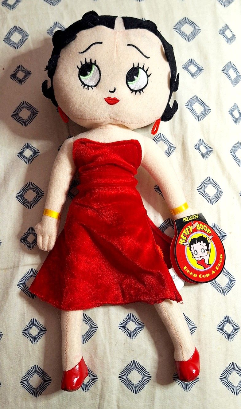 Betty Boop Red Velvet Dress 2008 17in Kelly Toy W/ Tag
