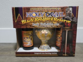 Monty Python's Black Knights Reserve dark Yorkshire ale set.
