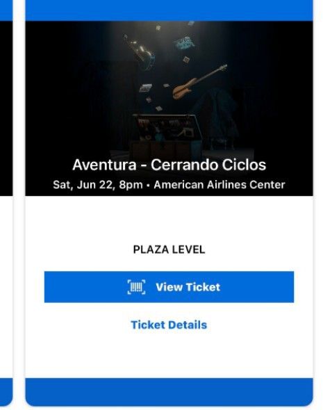 3 Tickets To Aventura Concert Is Available