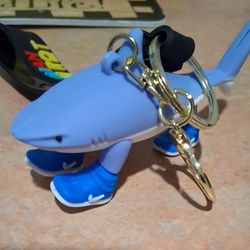 Funny Italian Brainrot Meme Shark Figurines, Tralalero Tralala  Keychain