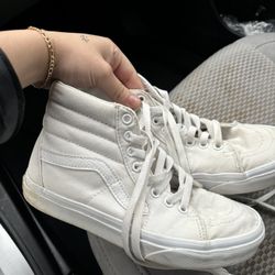 White High Top Vans