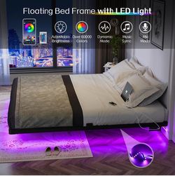 QUEEN 14” FLOATING BED FRAMES📣DOES NOT INCLUDE MATTRESS🚨CROSSROADS 👇