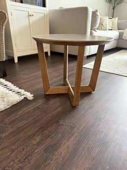 Side Table/ Small Coffee Table In Dark Oak Color