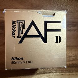 Nikon AF Nikkor 50mm f/1.8D Camera Lens