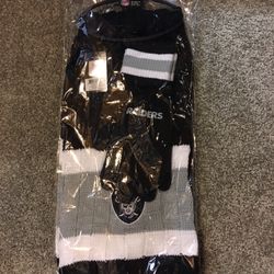 Raiders Scarf And Gloves Gift Set 