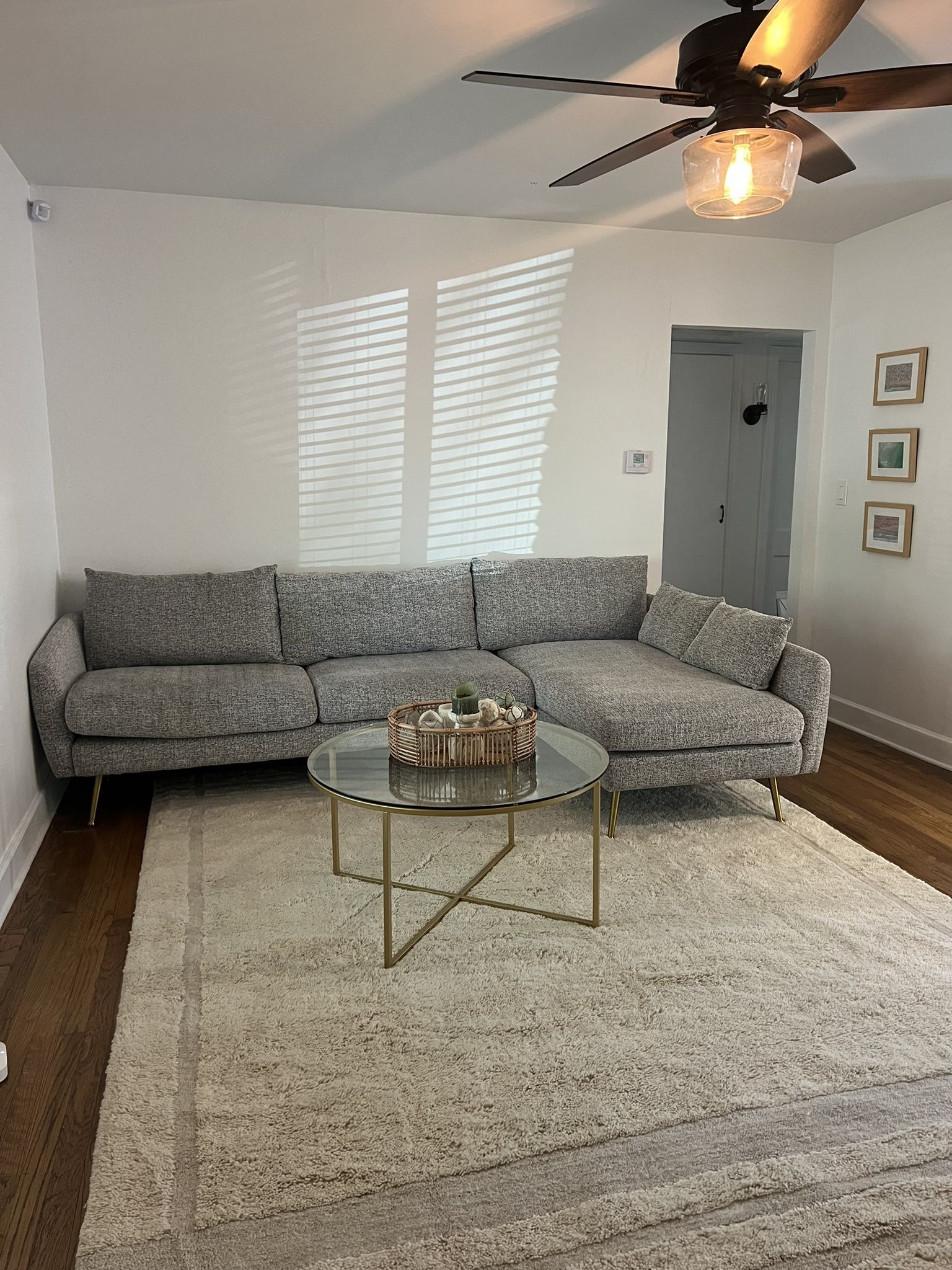 Modern Grey Sectional Couch