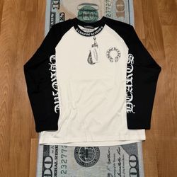 Chrome Hearts White Long Sleeve (Black Sleeves) Size S – Premium Streetwear