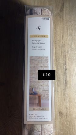 Allen + Ruth Peel & Stick Wallpaper Colonial Stone
