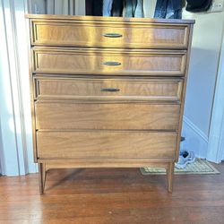 Vintage MCM Tallboy Dresser