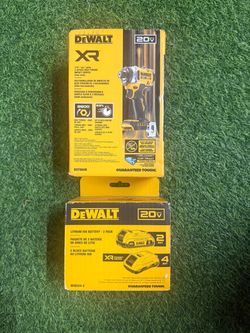 DeWalt 20V XR Impact Driver + Battery 2-Pack Bundle
