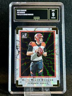 2020 Donruss ⚡️ Joe Burrow ⚡️ Elite Series Rookies GMA 9 Mint 💎 - Cincinnati Bengals