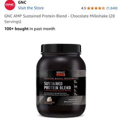 GNC AMP Sustained Protein Blend - Chocolate Milkshake (28 Servings)