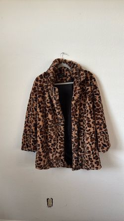 Full length cheetah coat
