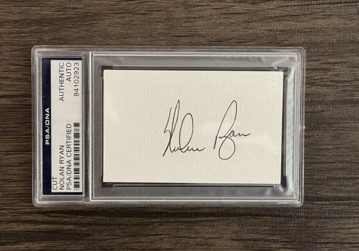 Nolan Ryan Cut Auto PSA