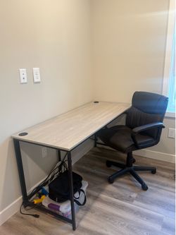 Modern Office Desk & Executive Chair Set