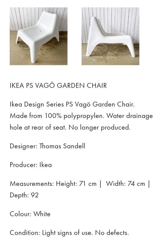 IKEA PS VÅGÖ Outdoor Lounge Chairs for Sale in Miami, FL - OfferUp