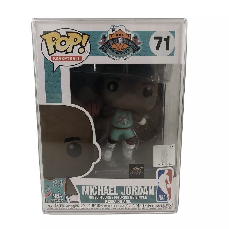 FUNKO POP MICHAEL JORDAN ALL STAR JERSEY 1996 UPPER DECK EXCLUSIVE + Protector