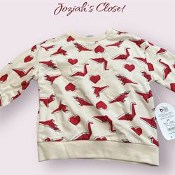 Dinosaur & Heart Sweater
