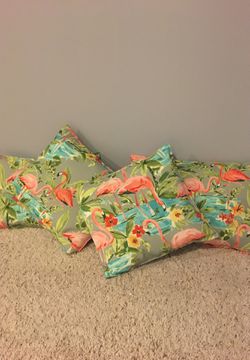 Flamingo outdoor pillows