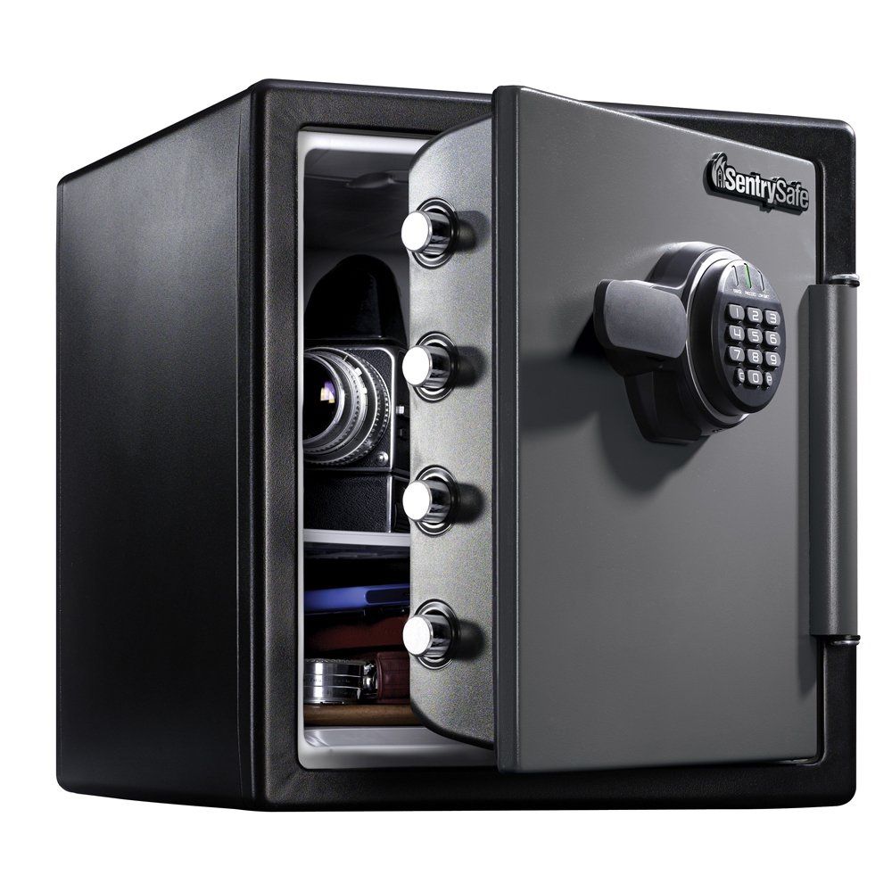 SentrySafe SFW123ES Fire-Resistant Safe and Waterproof Safe with Digital Keypad 1.23 cu ft