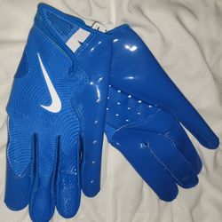 Brand New Nike Vapor Jet 8.0 Football Gloves Blue White Men Size XL