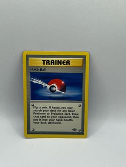 Pokemon Jungle Poke Ball Trainer Card #64
