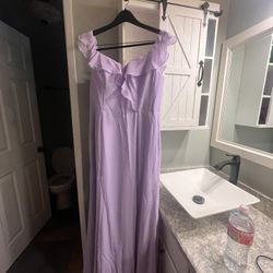 Azazie Lilac Bridesmaid Gown - Brand New