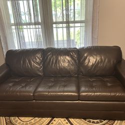 100% Leather Sofa 