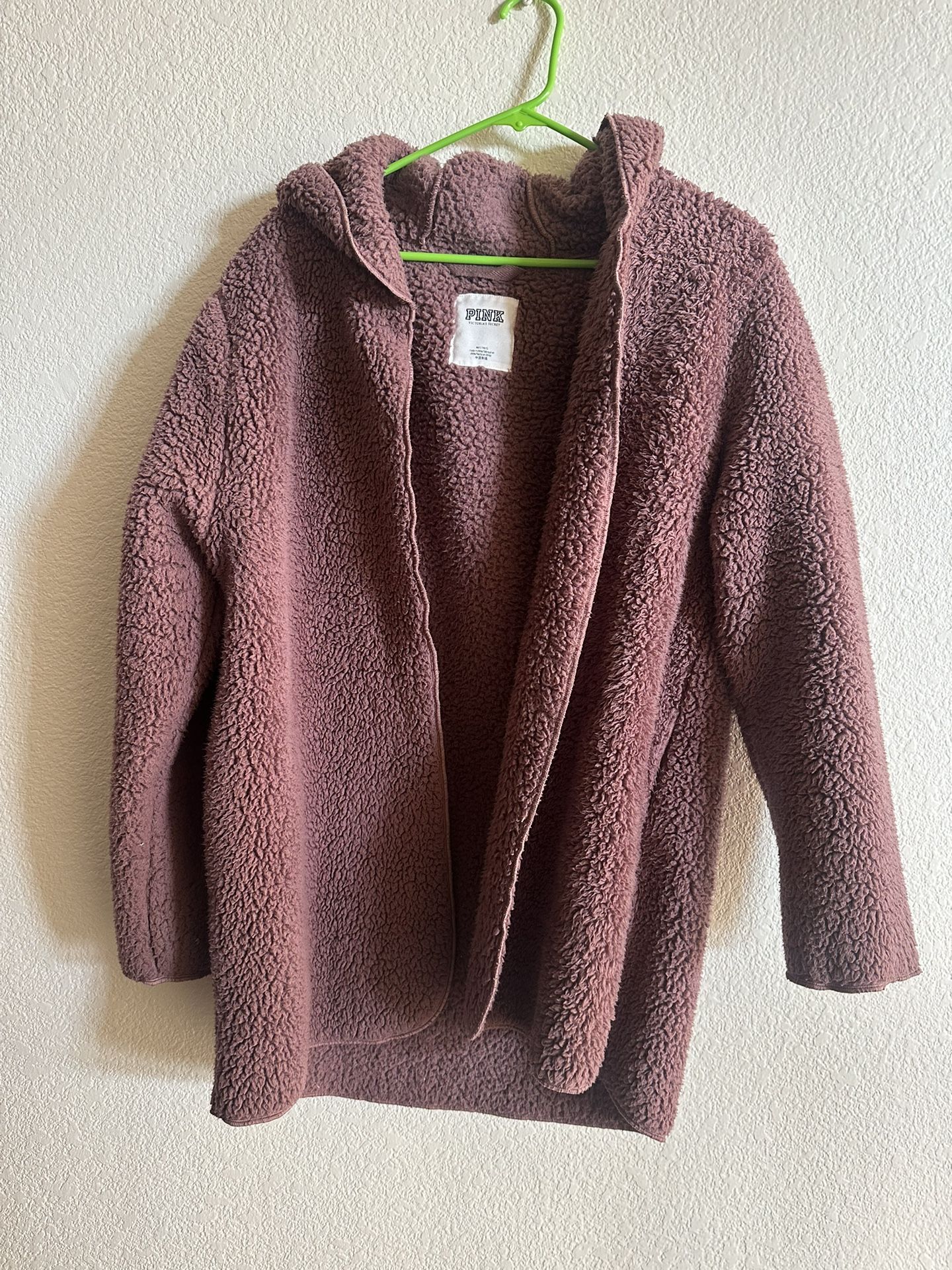 Victoria’s Secret PINK Sherpa Cardigan, Hoodie Jacket M/L