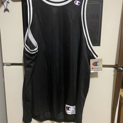Champion Jerseys Men Size Large Black And White