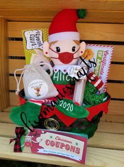 Elf Christmas basket