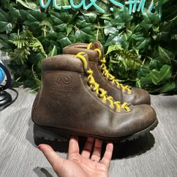 Asolo AFS Ridge Men's Sz US 10 Brown Suede Mountaineering Hiking Boots Italy