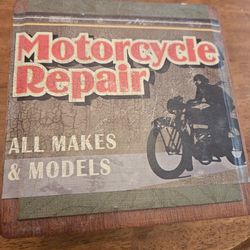 Cool Motorcycle Repair Wooden Box