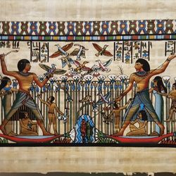 Wall Art - Egypt on papyrus, Authentic, Unique