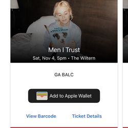 Men I Trust Tickets (Early)