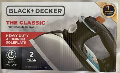 [BNIB] BLACK+DECKER The Classic Traditional Steam Iron (Model F67E)