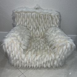 Pottery Barn Kids Chair With Faux Fur Slipcover